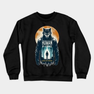 Human By Chance Alpha By Choice Cool Werewolf Crewneck Sweatshirt